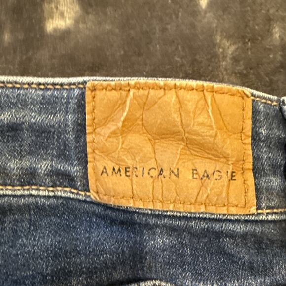 American Eagle Jeans Womens 2 Blue Distressed Next Level Stretch Hi-Rise Jegging - Picture 5 of 7